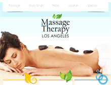 Tablet Screenshot of massagetherapyla.com